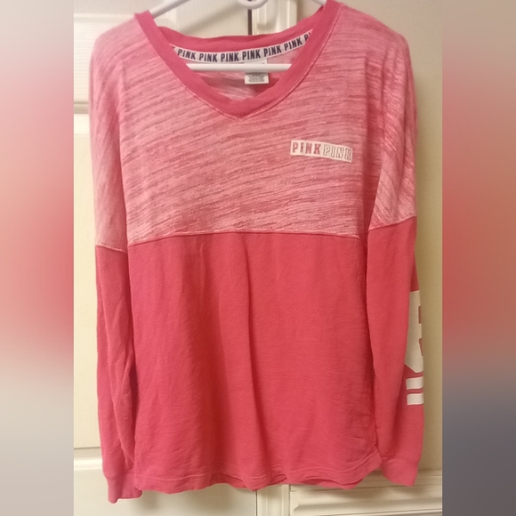 PINK Victoria's Secret Tops - #87 VS Pink Jersey Style Tee 💘
